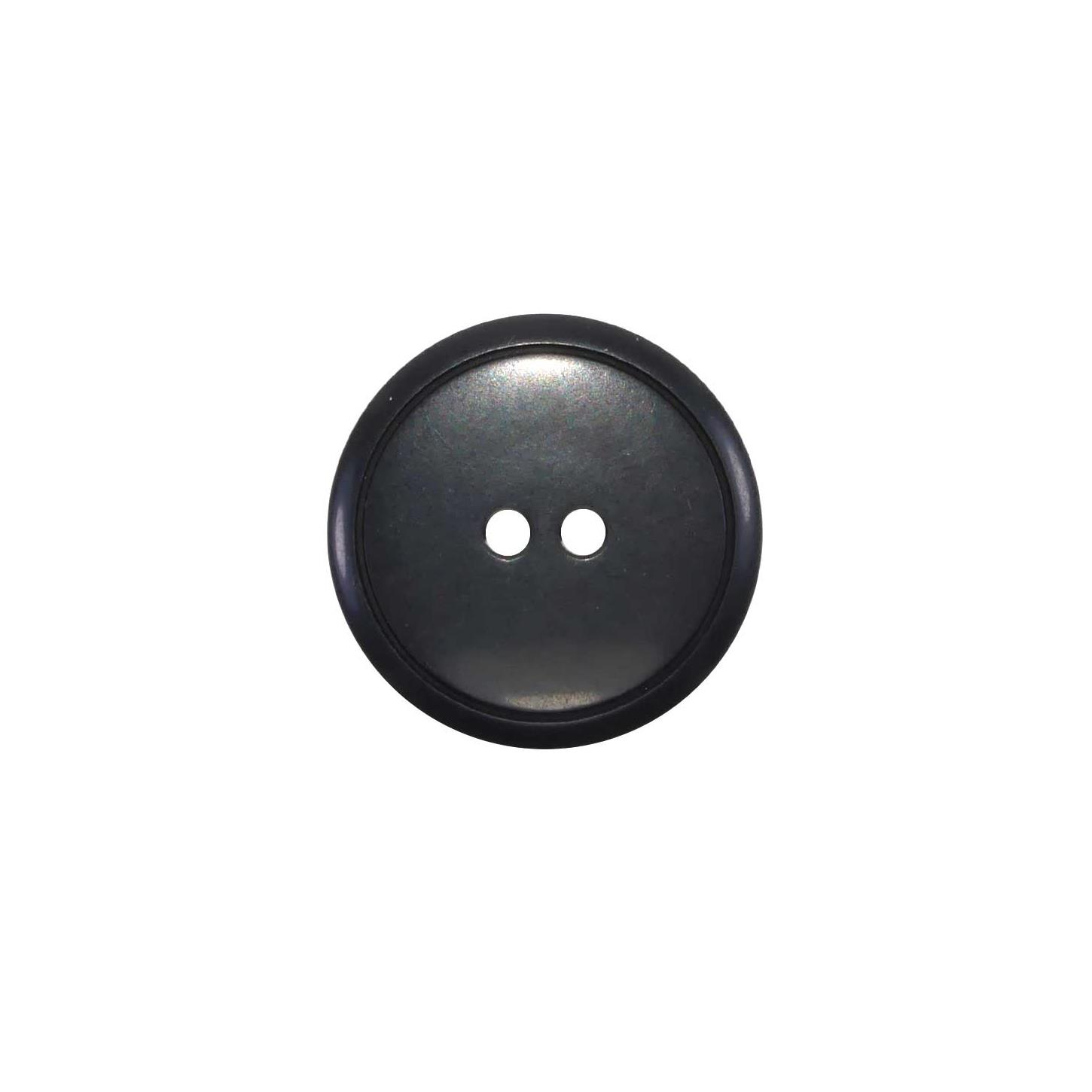 Botones negros de doble círculo de 20 mm