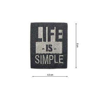 Parche termo Life is simple 45x60mm