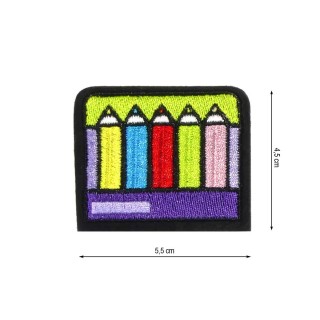 Parche termoadhesivo caja lapiceros 55x45mm