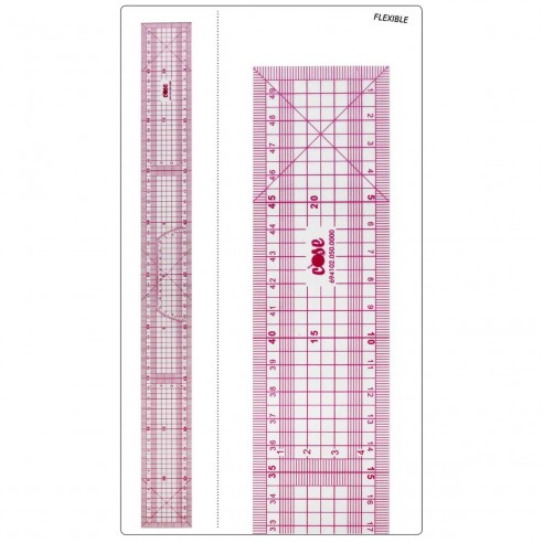 Regla graduada para costura flexible 50x5cm