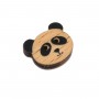 Botón madera Oso panda 15x13mm