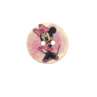 Botón madera Minnie Mouse 15mm