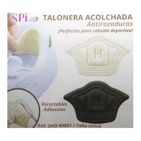 Taloneras para zapatillas blanco y negro