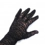 Guantes largos de encaje negro 50cm