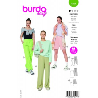 Patrón para pantalón deportivo fluido mujer 5761