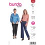 Patrón para blusa sencilla manga larga mujer 5780