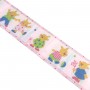 Cubrecosturas infantil estampado ratones rosa 33mm