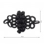 Alamar soutache pasamanería negro goyesco. 15x8cm