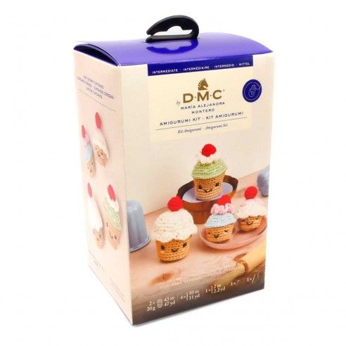 Kit para crochet amigurumis Cupcakes