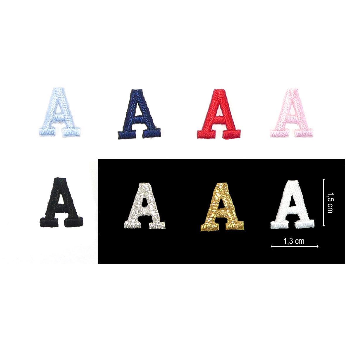 52 parches de letras termoadhesivas para coser en el alfabeto con letras  adhesivas planchadas AZ bordadas para zapatos, sombreros, bolsas,  suministros