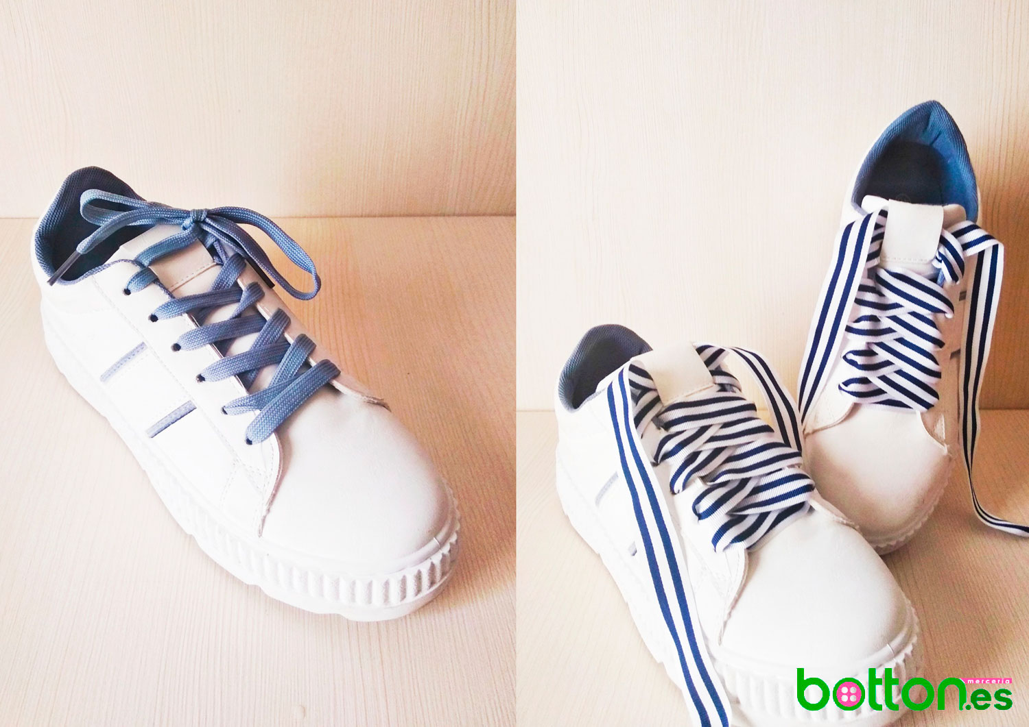 Customiza zapatillas lazos - El Blog de Merceria Botton